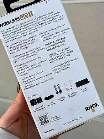 RODE Wireless GO II | Профессиональная беспроводная система (2 mic) Харьков