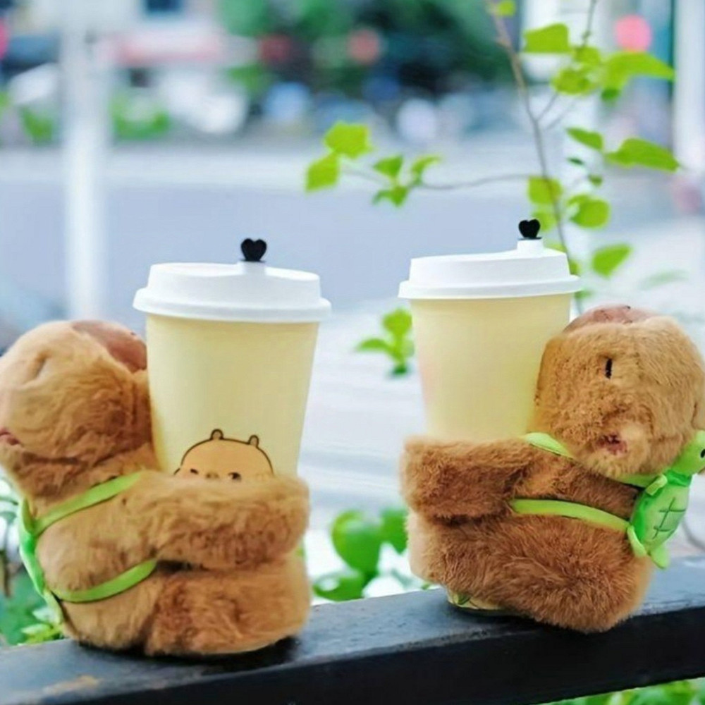 Мягкая игрушка браслет на руку Капибара с рюкзачком 15 см Киев - изображение 5