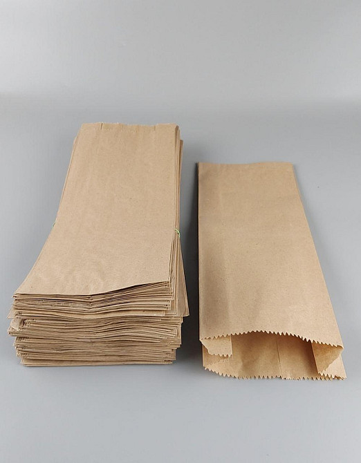 Бумажные пакеты саше 14/6*36 коричневый (100 шт) Харьков - изображение 1