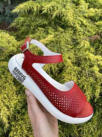 VLADEKS Босоніжки жіночі VLADEKS 2854 червоні (літо, шкіра натуральна) (4071) лише 37р.38р. Коломыя