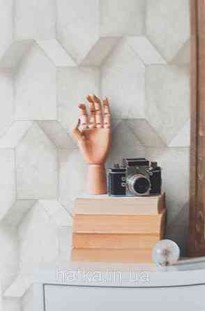 Обои виниловые на флизелине AS creation The Bos 0.53х10 геометрия фигуры структурные серые белые 3д Киев