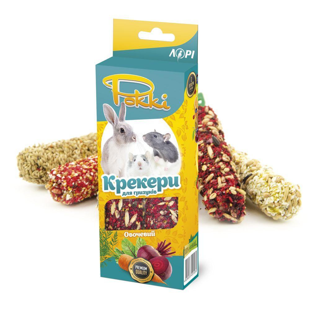 Корм для грызунов Рокки овощной крекер лакомство для грызунов премиум класса (2 шт х 50 г), Лори Винница - изображение 1