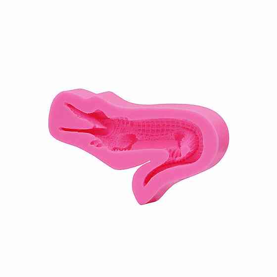 Молд силиконовый Крокодил 95 на 35 мм розовый Киев