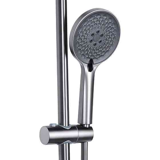 Душова система універсальна Qtap Vlasta New на три споживачі (з виливом) QTVLA111GMB45651 Gunmetal Black PVD Київ