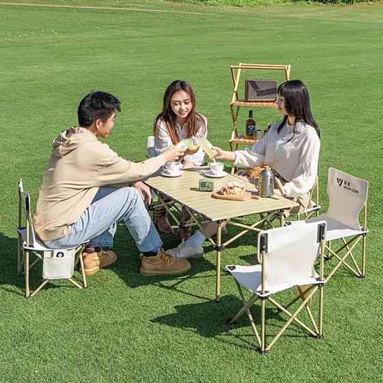 Стол складной прямоугольный с накидкой 95х52х50см,Оливковый SBR Киев