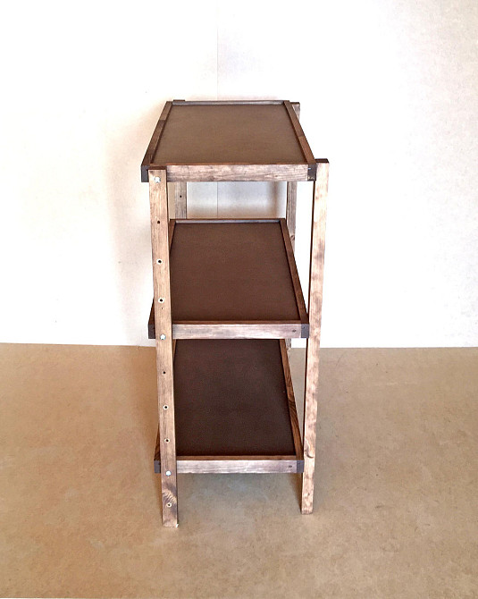 Етажерка розбірна "Честер" 3 полиці 40х80х100 капучино Миколаїв - фото 5