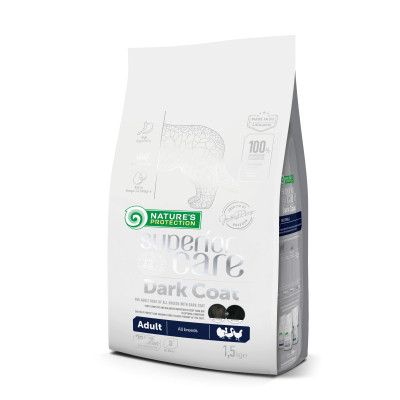 Сухой корм для собак Nature's Protection Superior Care Dark Coat Adult All Breeds 1.5 кг (NPSC47622) Винница - изображение 1
