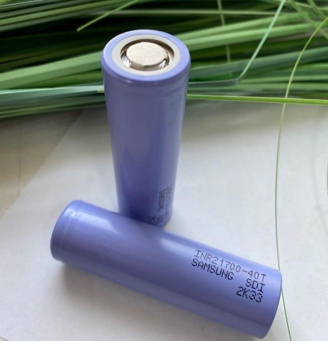 Аккумулятор 21700 Samsung INR21700-40T SDI 4000mah высокотоковый (Синий) Винница - изображение 3