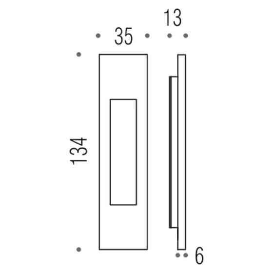 Ручка Colombo ID411пол латунь на раздвижной. дверь Киев