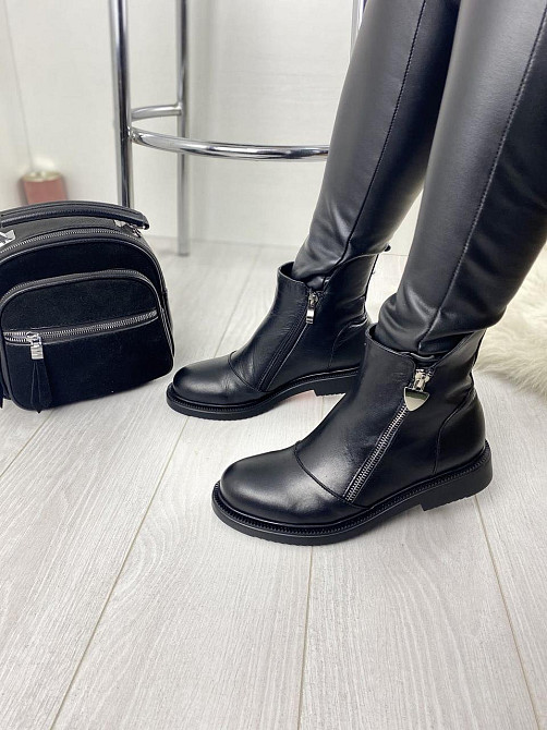 Черевики жіночі D and V чорні натуральна шкіра зимові 40р. (2534) Коломия - фото 1