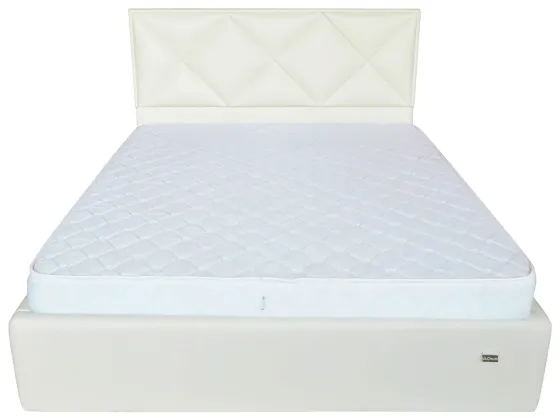 Кровать Двуспальная Leeds VIP 180 х 200 см Boom 01 С дополнительной металлической цельносварной рамой Белый Киев