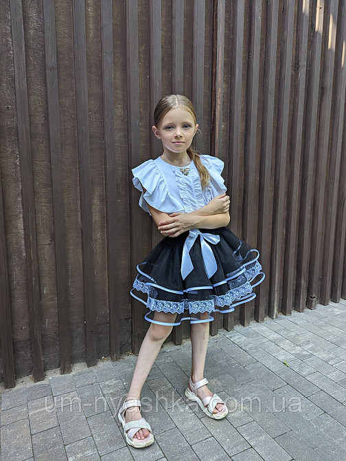 Красивая школьная юбочка с белым кружевом Кривой Рог - изображение 5