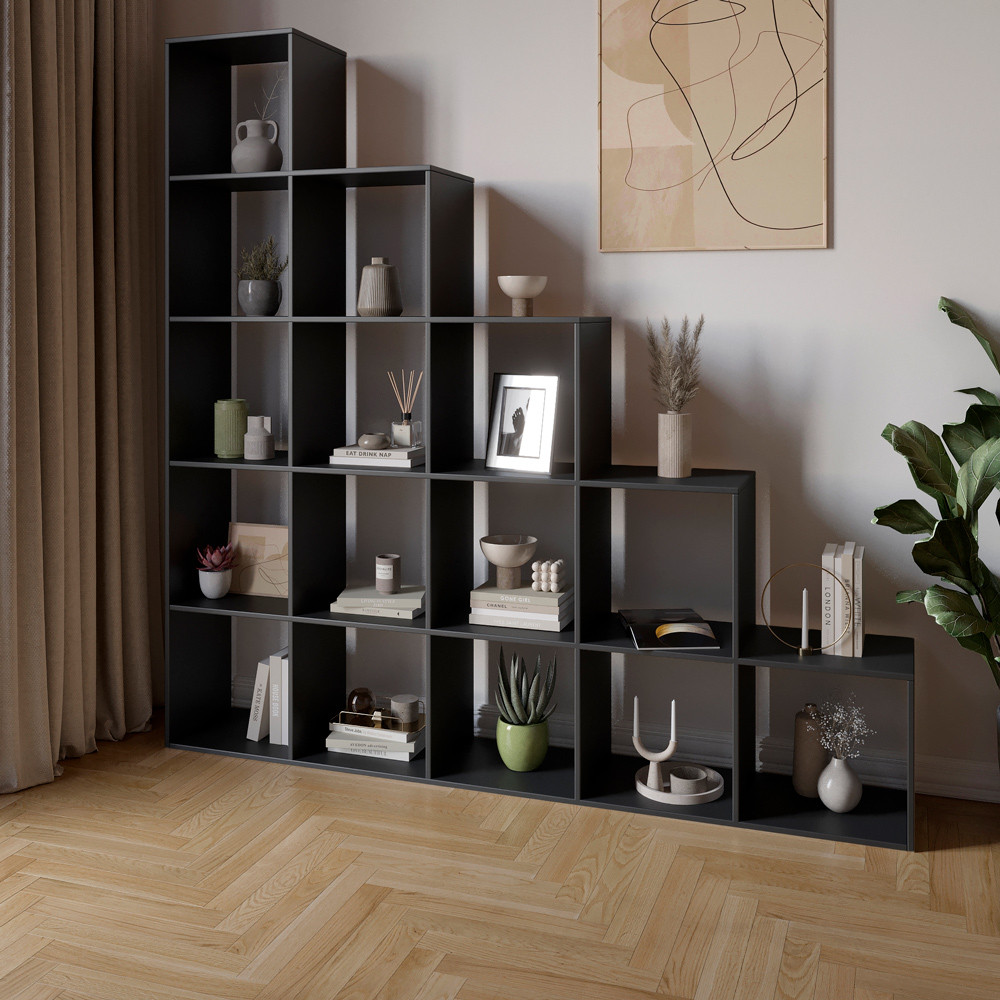 Стелаж М-ЗОН Джеко 1776 Антрацит (MZN-031009) Дніпро - фото 1