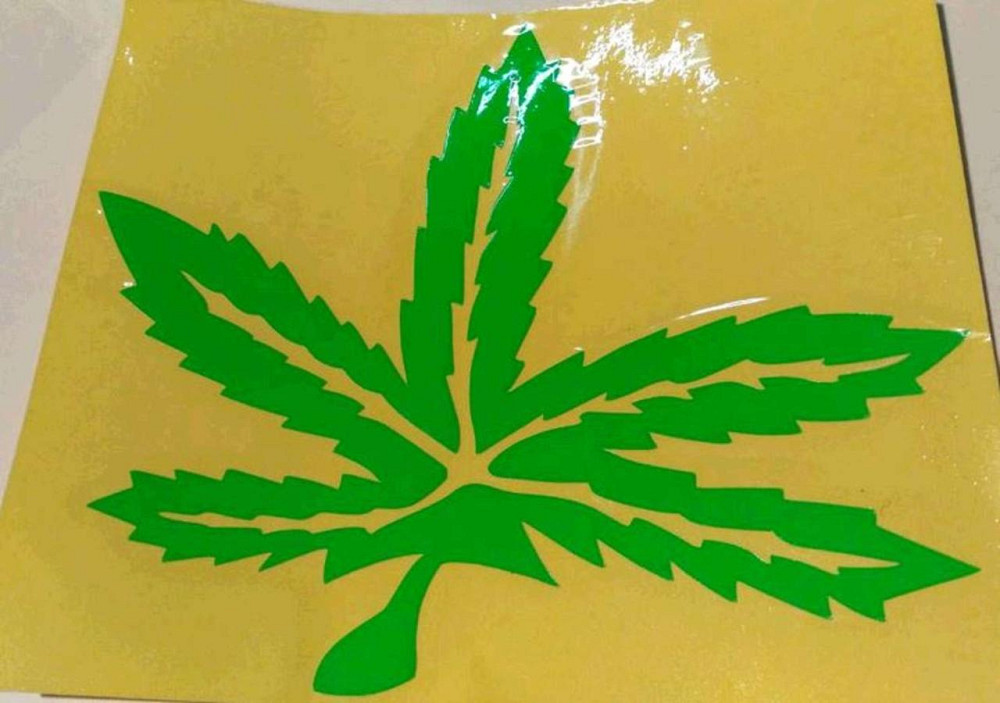 Наклейка декор GREEN (14х16см, зелена) (#0426) Мукачево - фото 1