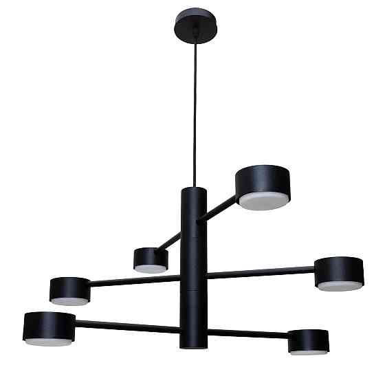 Люстра подвесная MSK Electric Copter на шесть плафонов GX53 черная NL 8043-6 BK Одесса