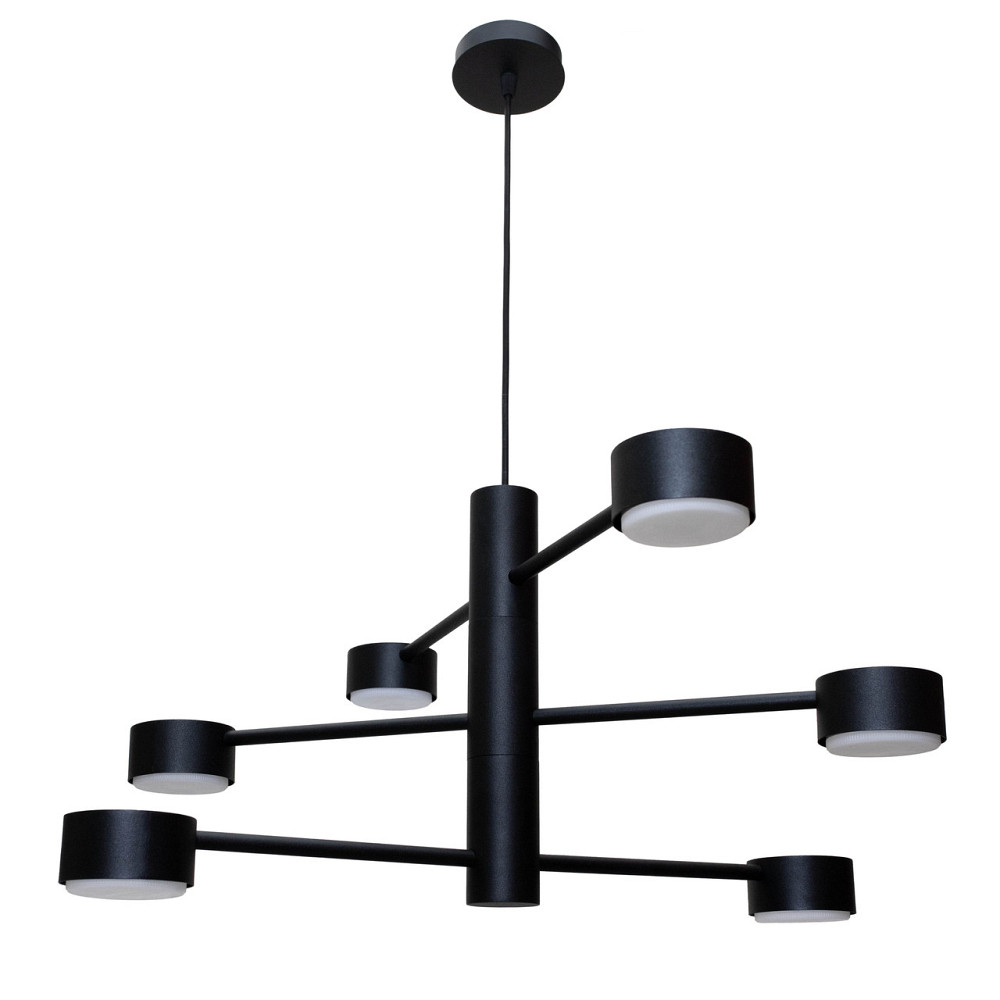 Люстра подвесная MSK Electric Copter на шесть плафонов GX53 черная NL 8043-6 BK Одесса - изображение 2