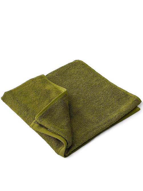 Рушник махровий Ideal Textile однотонний 50х90 см 360 г/м2 (56861134) Для рук та обличчя, оливка Чернівці - фото 5