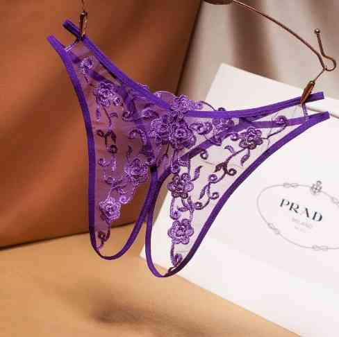 Еротичні трусики з розрізом універсальний фіолетовий Київ