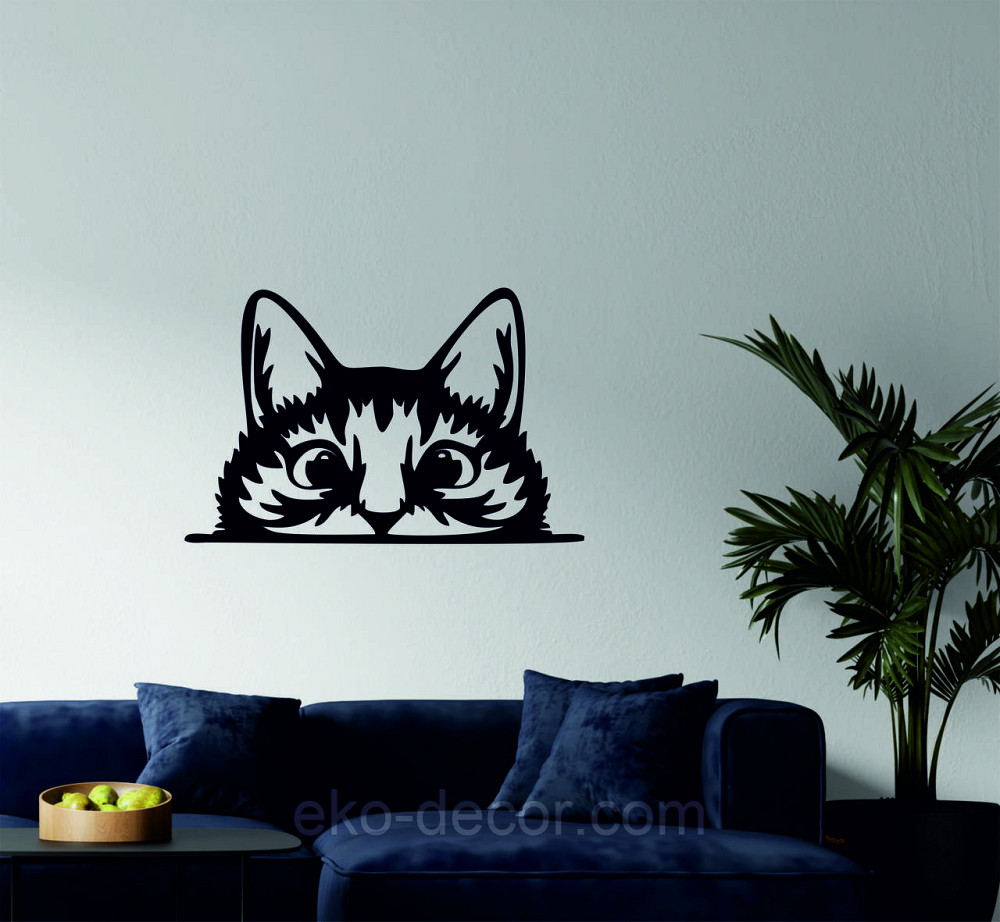 Декоративне настінне Панно «Кіт» Декор на стіну (1 шт/1 кіт) Київ - фото 1