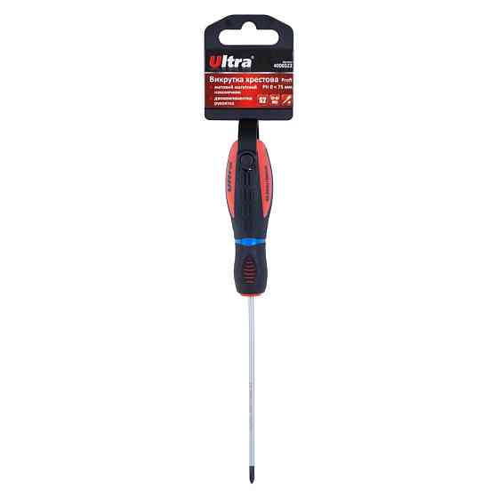 Отвертка крестовая PH 0×100мм S2 Profi ULTRA (4000322) Ровно
