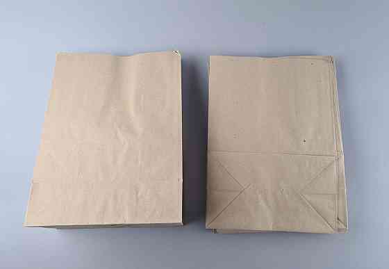 Пакет с дном бумажный крафт бурий, 260х150х350, 70г/м2 (25 шт) Харьков