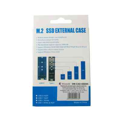 Кишеня зовнішня Dynamode M.2 SSD NVMe/SATA combo USB3.2 GEN2 USB-C (DM-CAD-SSD05) Вінниця