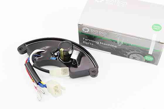 Реле напруги AVR трифазне 4-6кВт (корпус - сегмент, пластик, контакти - 2 "мама"+ 2 "тато" + 4 "тато", 250V, 470µF) Київ