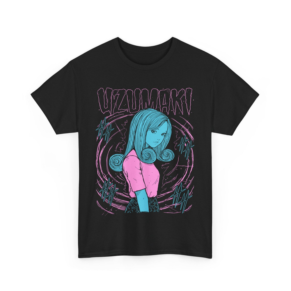 Футболка для мальчика аниме Джунджи Іто Узумаки Хоррор оверсайз (рост от 165 до 180 ) Черний AnimeJ0469m Днепр - изображение 4