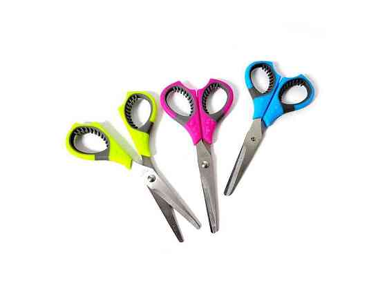 Ножницы 14см прорезиненная ручка, Student Scissors, Имп, 30-28 ТМ LEADER Киев