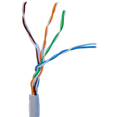 Кабель сетевой UTP 305м, cat.5e, CCA, 4*2*0,51, PVC, indoor, grey GEAR (GEC-UTPCCA051305) Винница - изображение 1