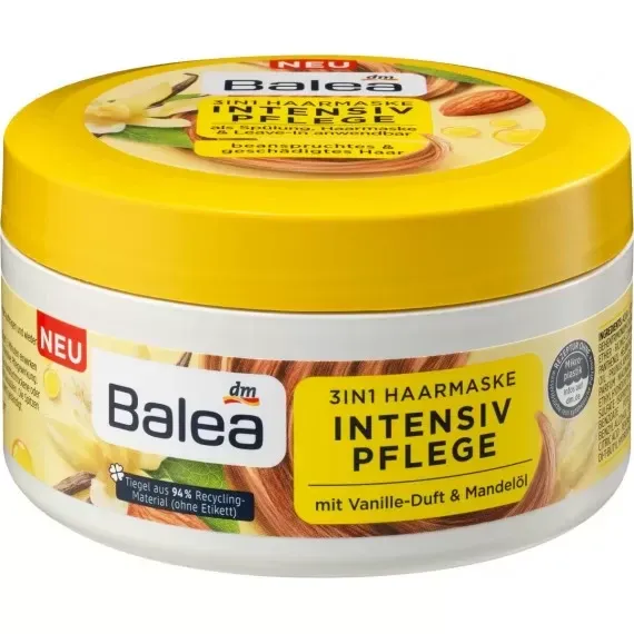 Интенсивная маска для поврежденных волос Balea, 200 мл. (Германия) Balea Haarmaske Intensivpflege, 2 Львов - изображение 1