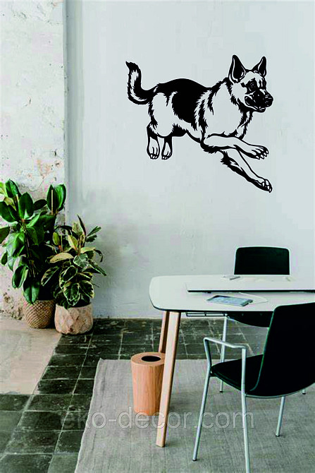 Декоративное настенное Панно «Овчарка» , Декор на стену 90*84 см, Черный Киев - изображение 10