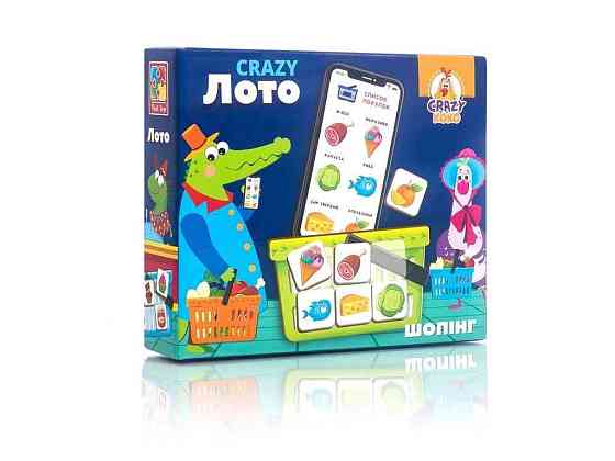 Гра настільна Crazy Лото VT8055-09 ТМ VLADI TOYS Київ