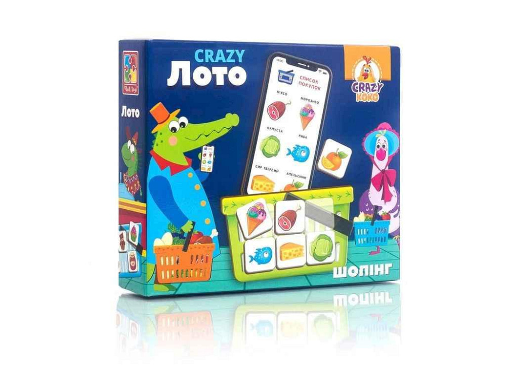 Игра настольная Crazy Лото VT8055-09 ТМ VLADI TOYS Киев - изображение 1