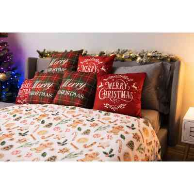 Плед Ardesto Flannel 100% полиэстер, имбирные пряники 160х200 см (ART0118PB) Вінниця