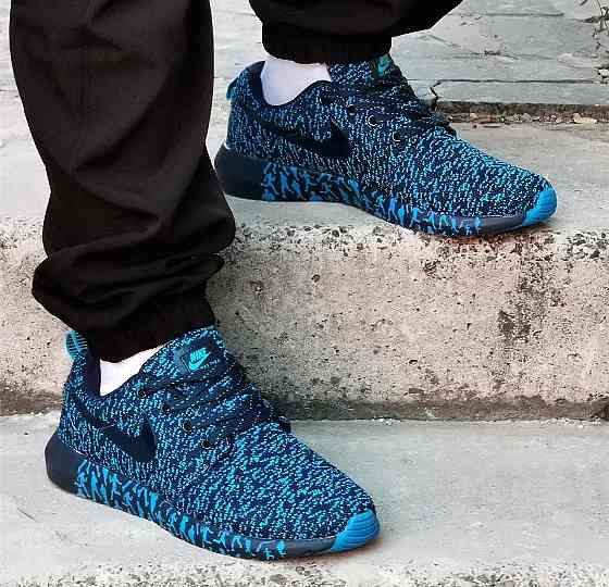 Кросівки Nike Сині Чоловічі Найк Блакитні Ткани (розміри: 41,42,43,44,45) Дніпро