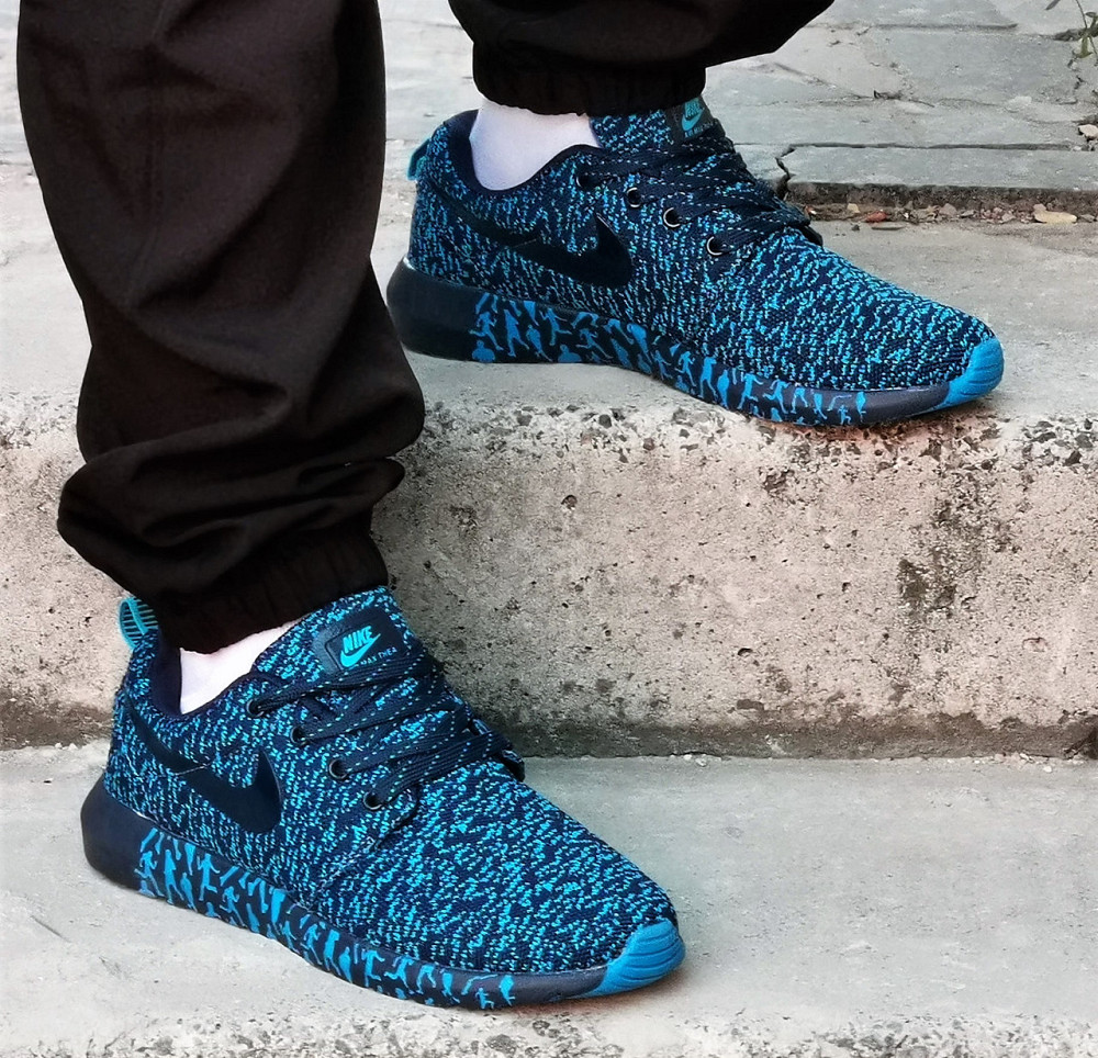 Кросівки Nike Сині Чоловічі Найк Блакитні Ткани (розміри: 41,42,43,44,45) Дніпро - фото 3