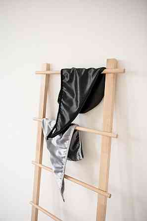 LUM Шовковий двосторонній рушник-тюрбан колір Білий Дніпро