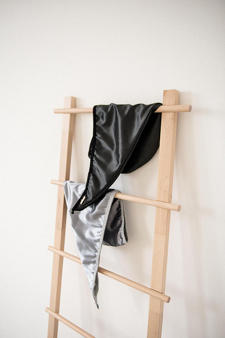 LUM Шовковий двосторонній рушник-тюрбан колір Білий Дніпро - фото 1