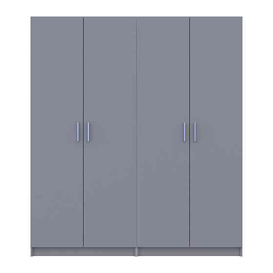 Комплект Doros Промо с полками Серый 2+2 ДСП 180х48х204 DRS-011627 (80737771) Днепр