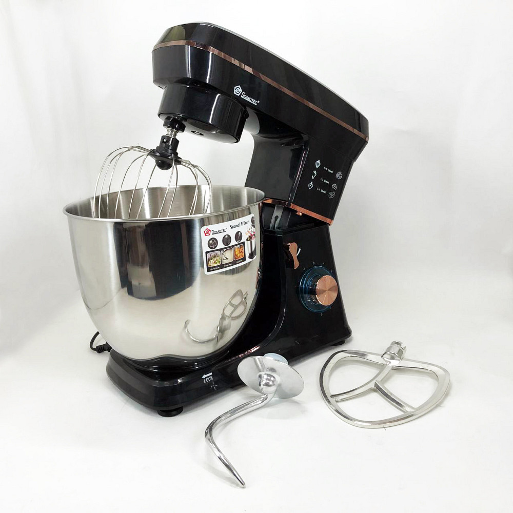 Кулинарный миксер Domotec, Миксер для взбивания кремов, Мощный кухонный комбайн тестомес FH-47 Львов - изображение 18
