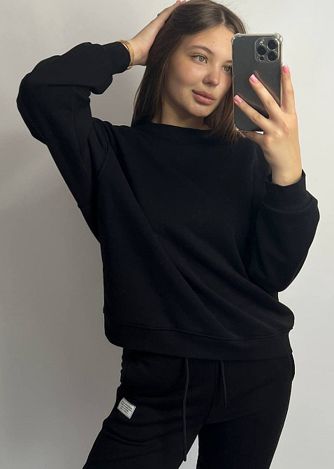 Костюм спортивний жіночий трикотажний Чорний XL/XXL Харків - фото 6