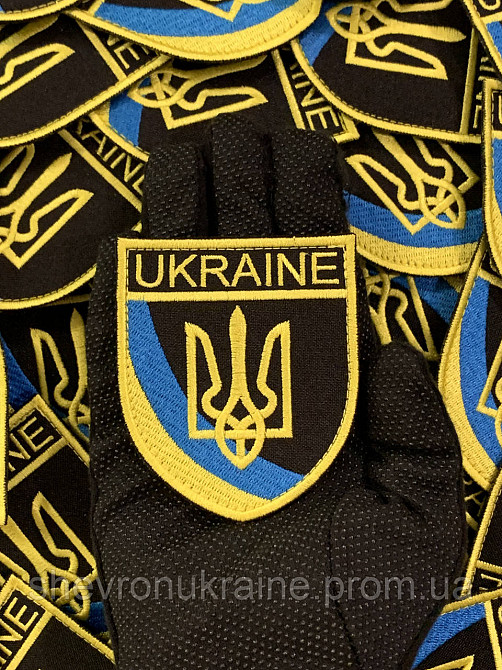Шеврон ukraine (Форма щит. На липучці) Розмір 8x7см Київ - фото 6