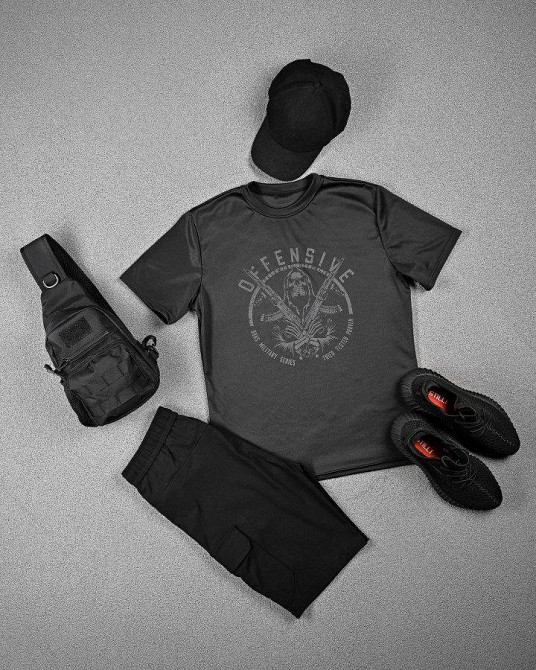 Тактическая потоотводящая футболка Oblivion black Defensive ДЛ6588 Одесса - изображение 7