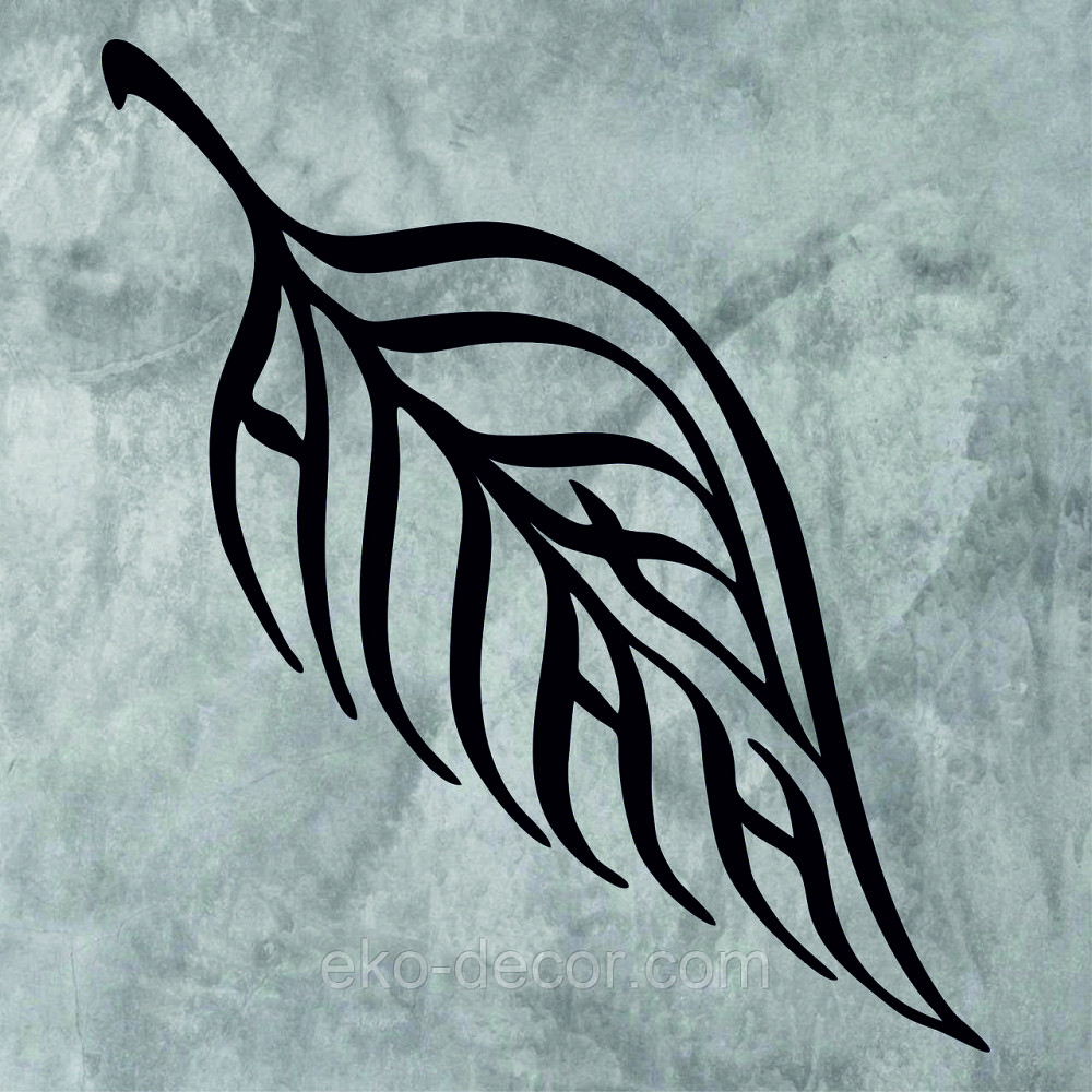 Декоративне настінне Панно «Ліист» Декор на стіну 110*94 см, Чорний Київ - фото 6