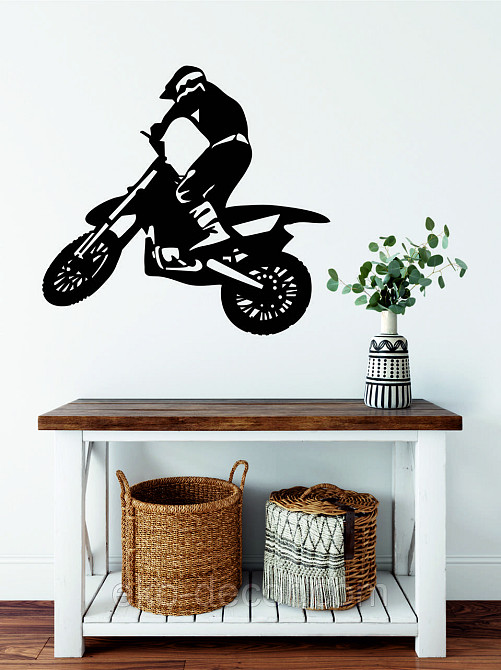 Декоративное настенное Панно «Мотоцыкл» Декор на стену 90*84 см, Черный Киев - изображение 10