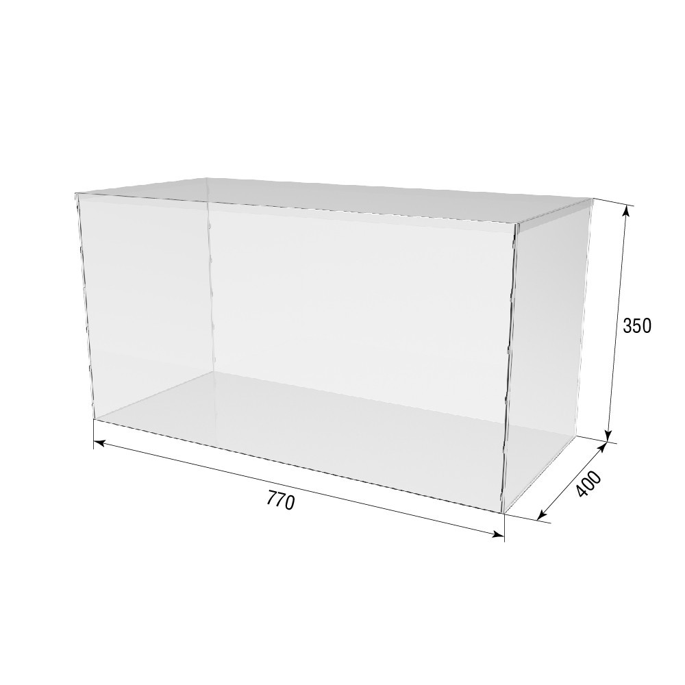 Коробка акриловая EKOSTAR 770х350х400 с крышкой Киев - изображение 3