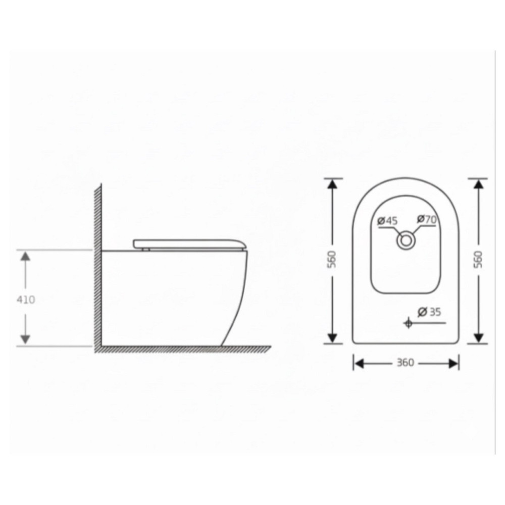 Біде підлогове Qtap Jay 560х360х410 мм, White QT07443375W Київ - фото 2
