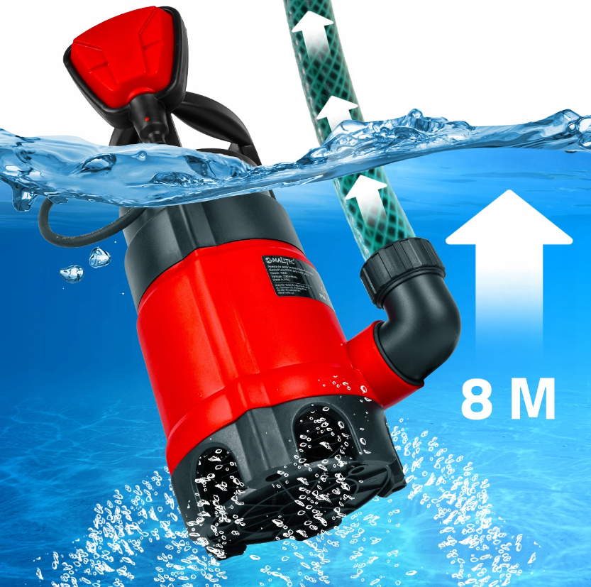 Дренажний насос MalTec 750Вт 12500л/год (Польща) Київ - фото 5