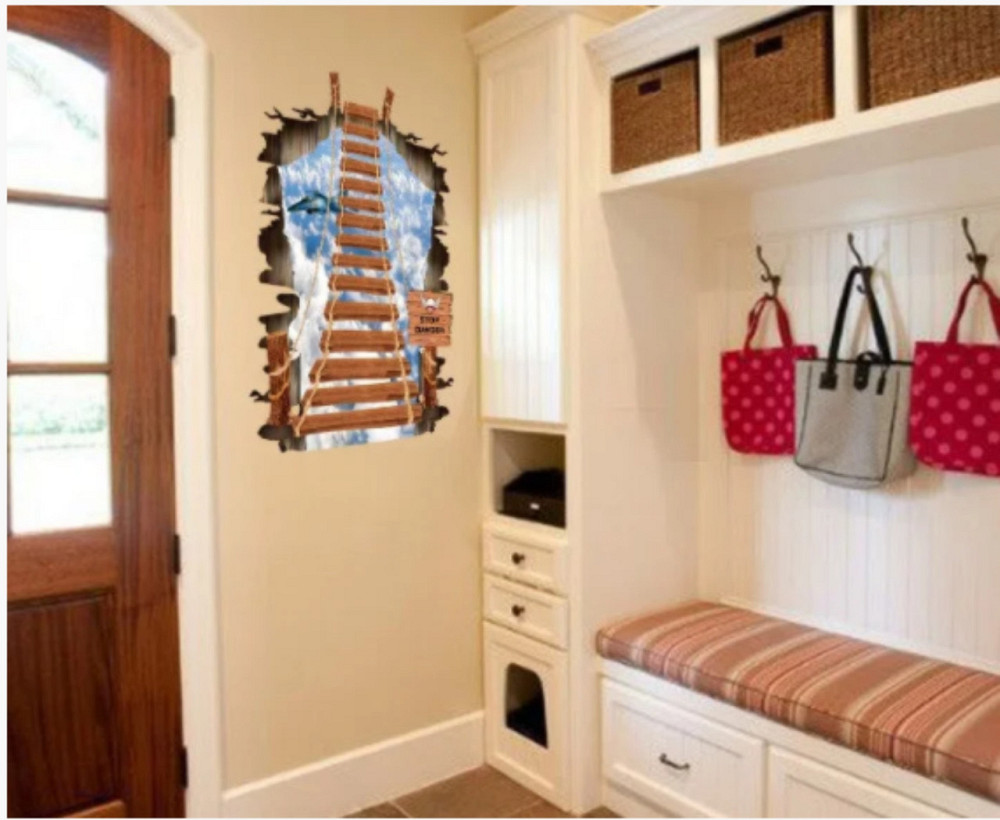 Интерьерная наклейка Деревянный мост 3D Киев - изображение 5